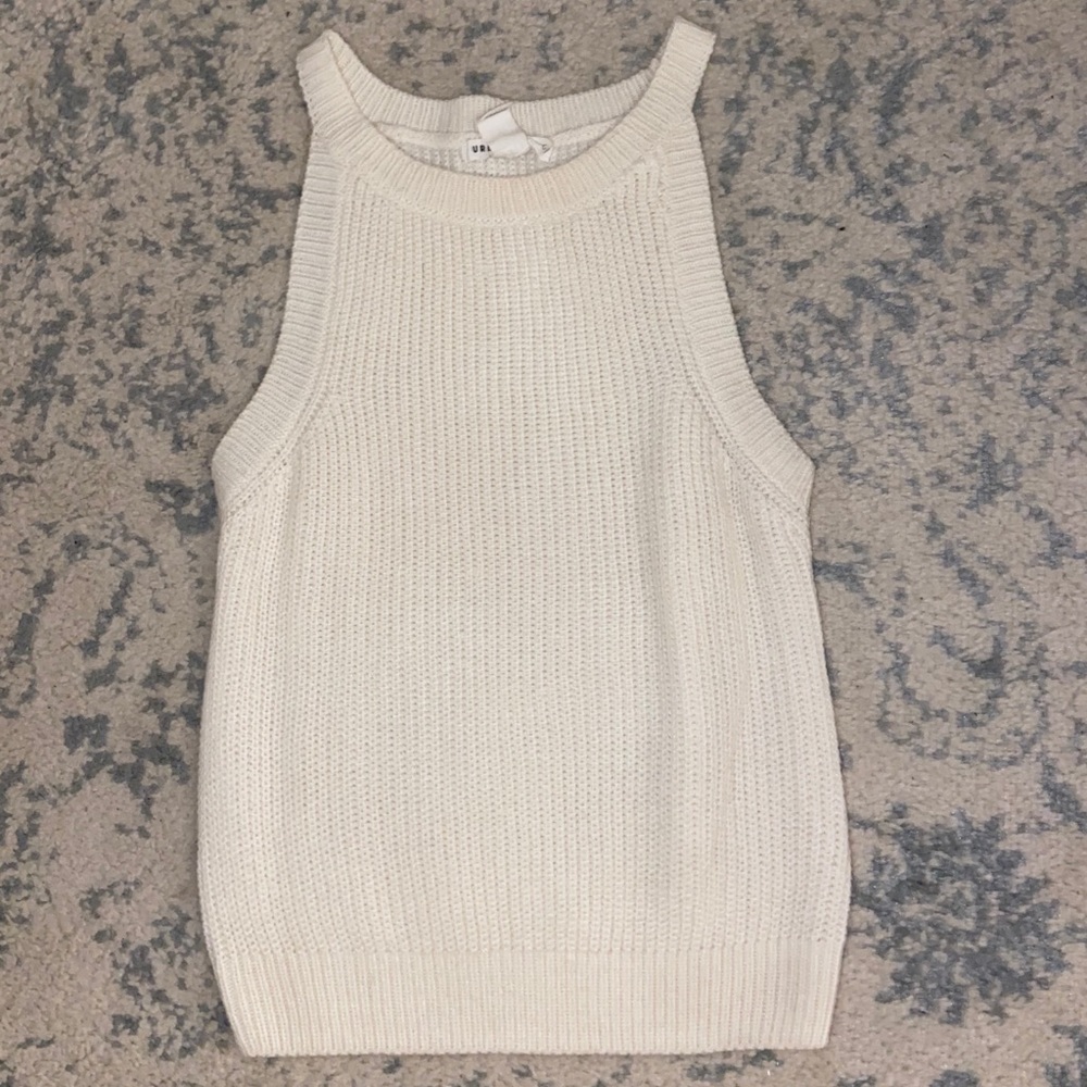 White Sweater Tank